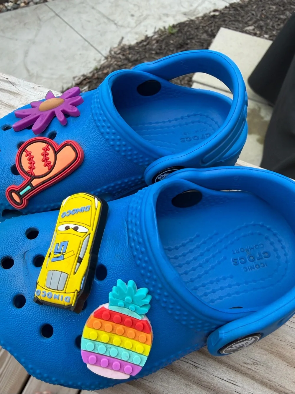 Crocs Kids Blue Clog with Jibbitz